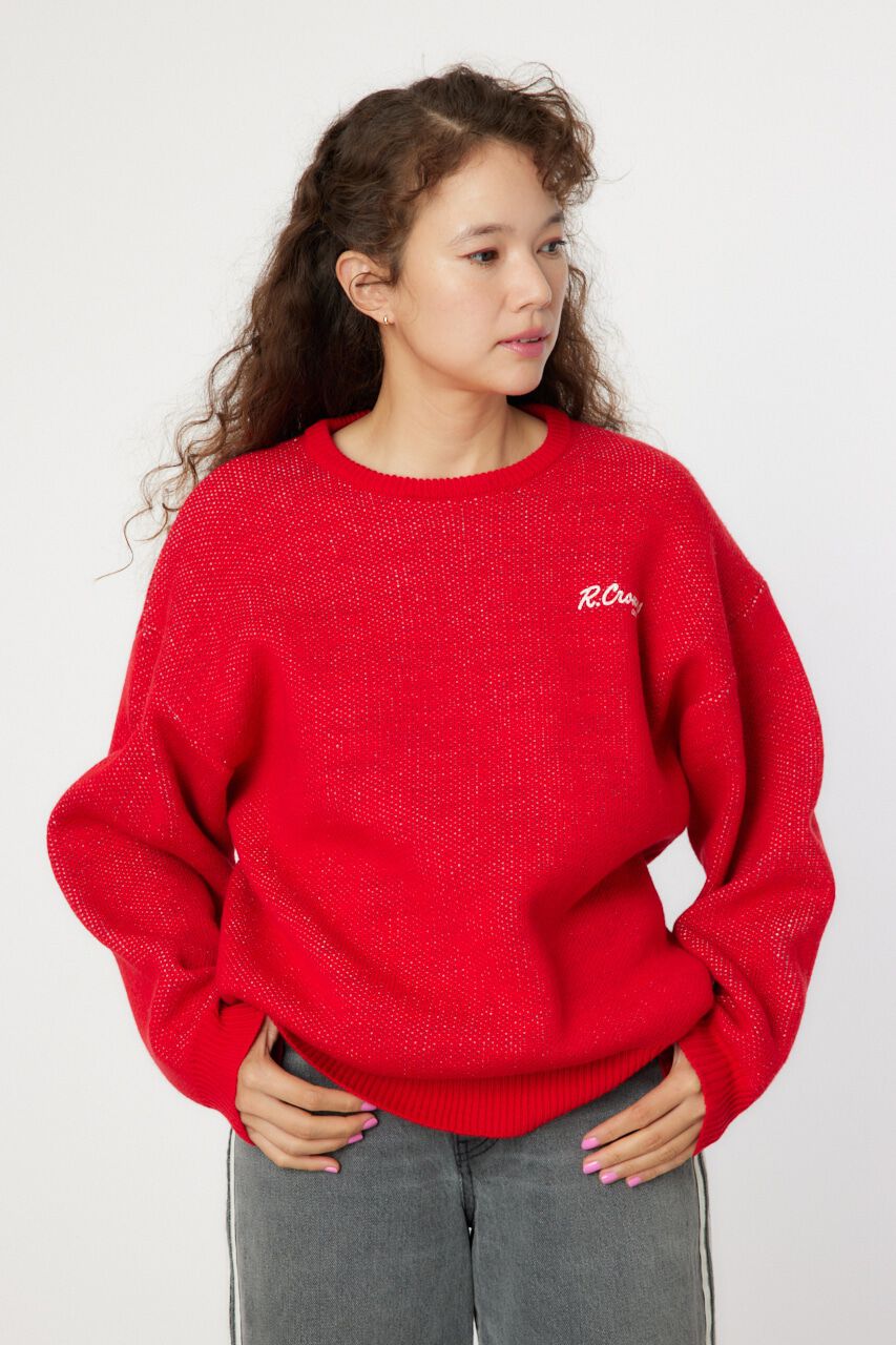 RODEO CROWNS「MIX COLOR LOGOニットトップス」|ニット・セーター|