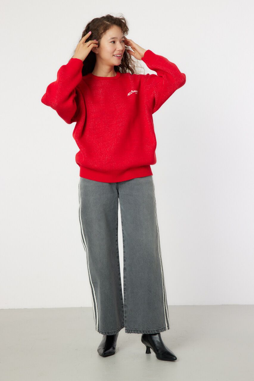 RODEO CROWNS「MIX COLOR LOGOニットトップス」|ニット・セーター|