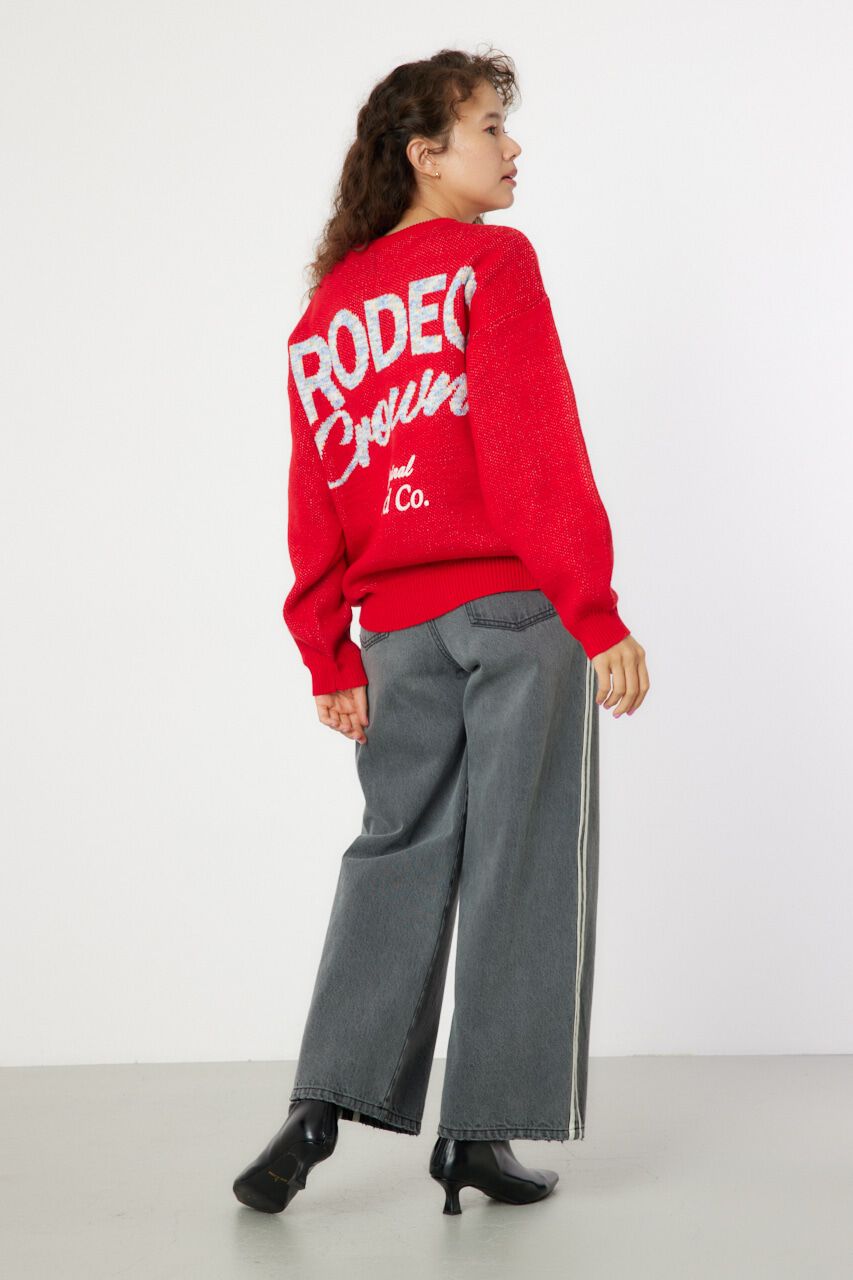 RODEO CROWNS「MIX COLOR LOGOニットトップス」|ニット・セーター|