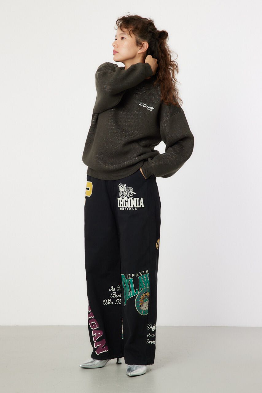 RODEO CROWNS「MIX COLOR LOGOニットトップス」|ニット・セーター|