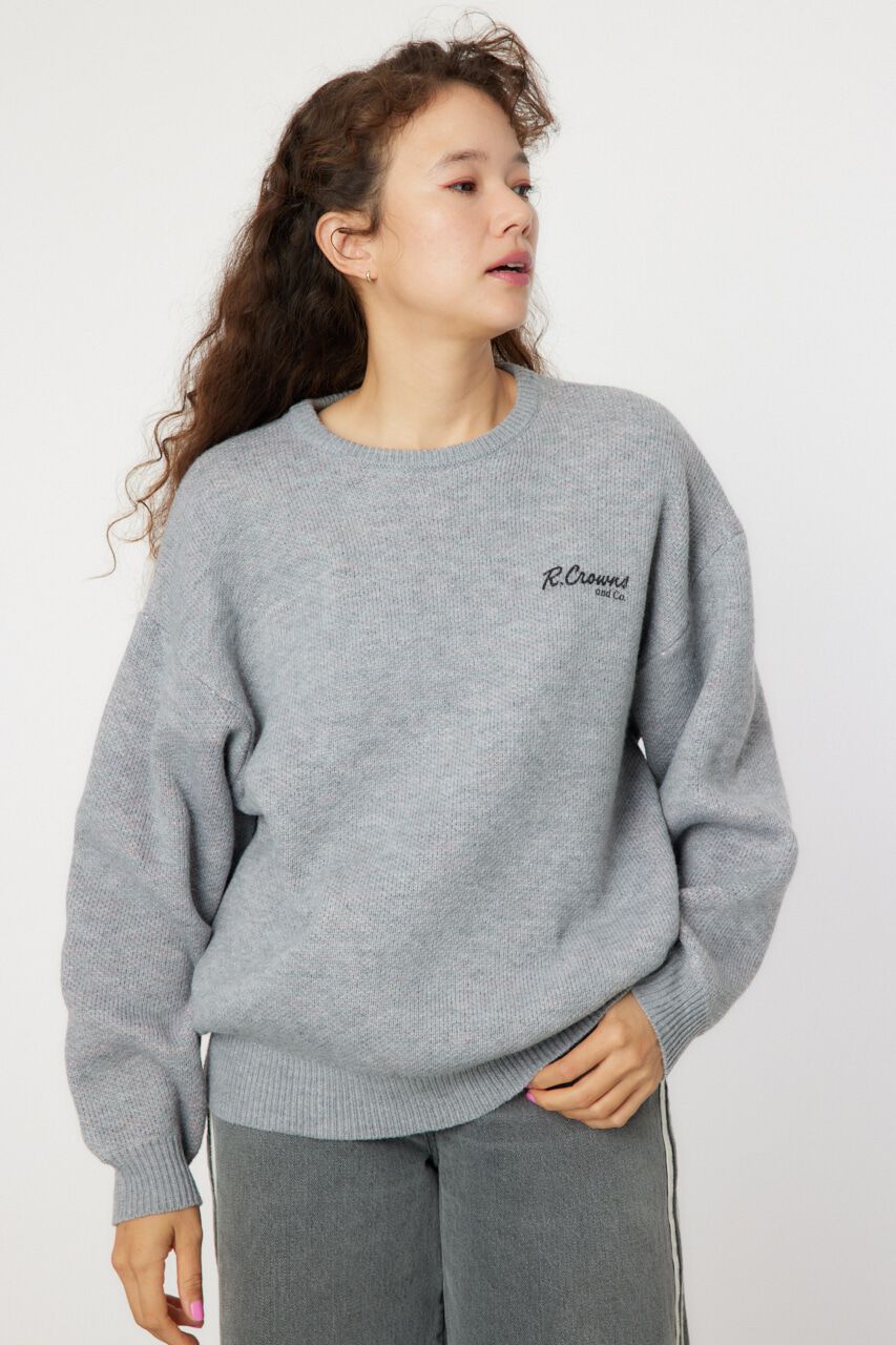 RODEO CROWNS「MIX COLOR LOGOニットトップス」|ニット・セーター|