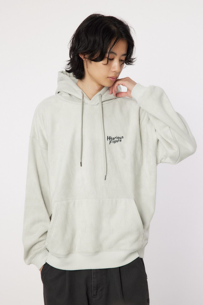 RODEO CROWNS「faux suede backboa フーディー」|パーカー|L/GRY1