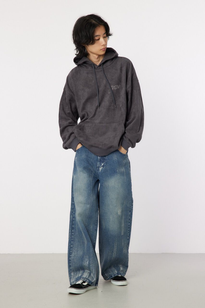 RODEO CROWNS「faux suede backboa フーディー」|パーカー|