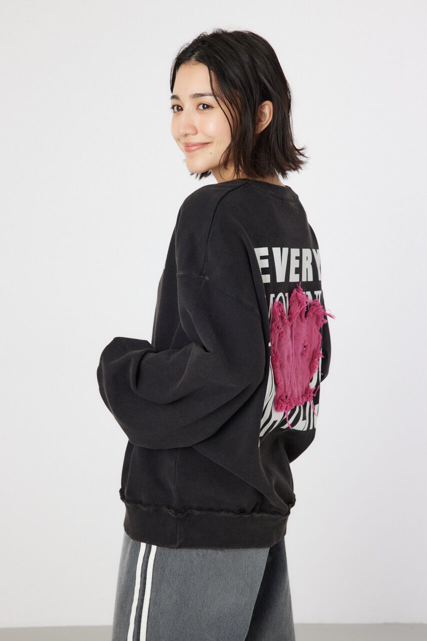 RODEO CROWNS「ダメージCROWNアップリケスウェット」|パーカー|