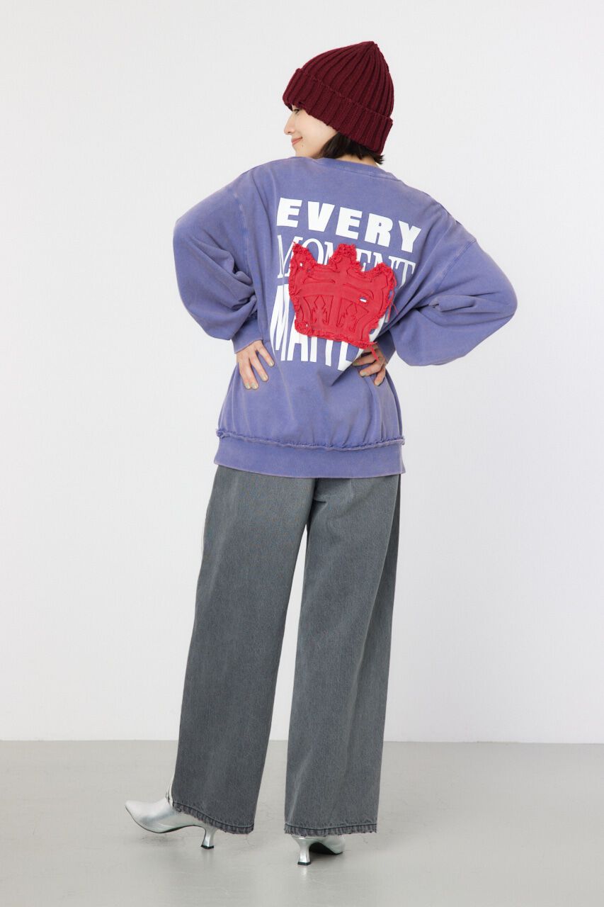 RODEO CROWNS「ダメージCROWNアップリケスウェット」|パーカー|