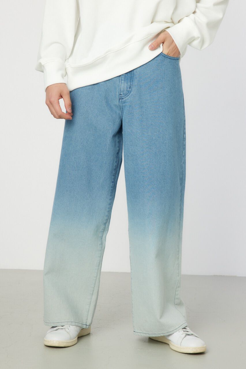 RODEO CROWNS「フェードワイドデニムパンツ」|デニム|