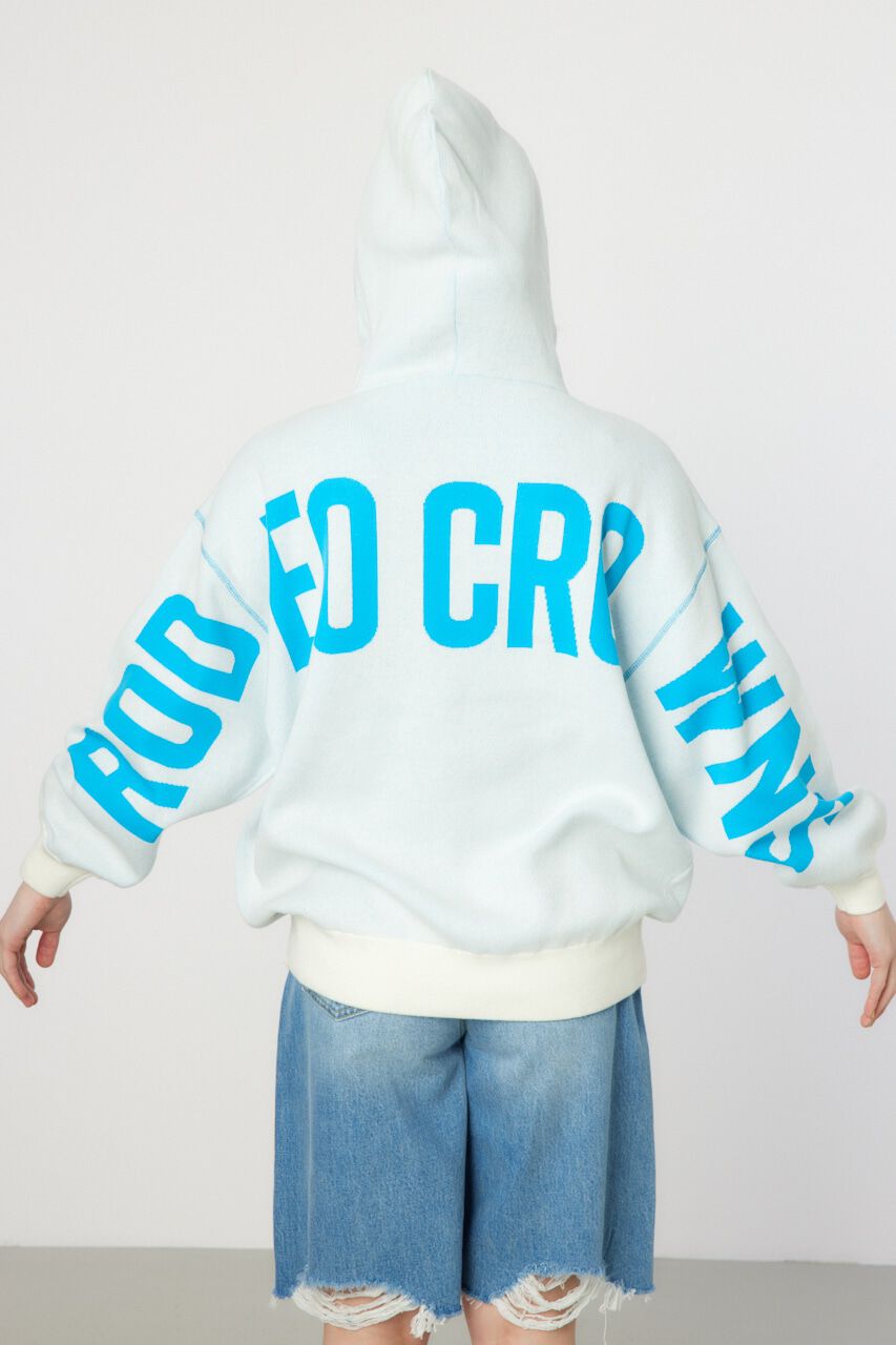 RODEO CROWNS「スウェットライクバックロゴニットフーディー」|ニット・セーター|