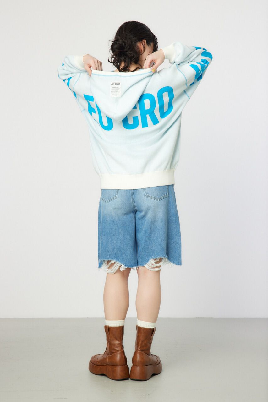 RODEO CROWNS「スウェットライクバックロゴニットフーディー」|ニット・セーター|