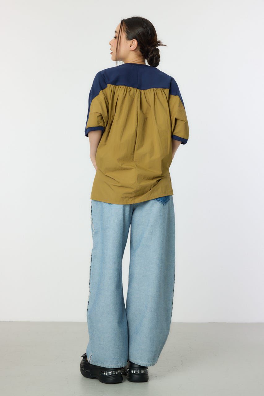 RODEO CROWNS「ドッキング切替ドルマントップス」|Tシャツ・カットソー|