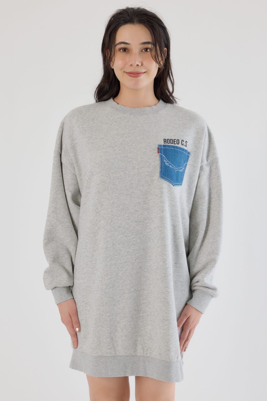 RODEO CROWNS「グランジロゴデニムアップリケワンピース」|ワンピース|