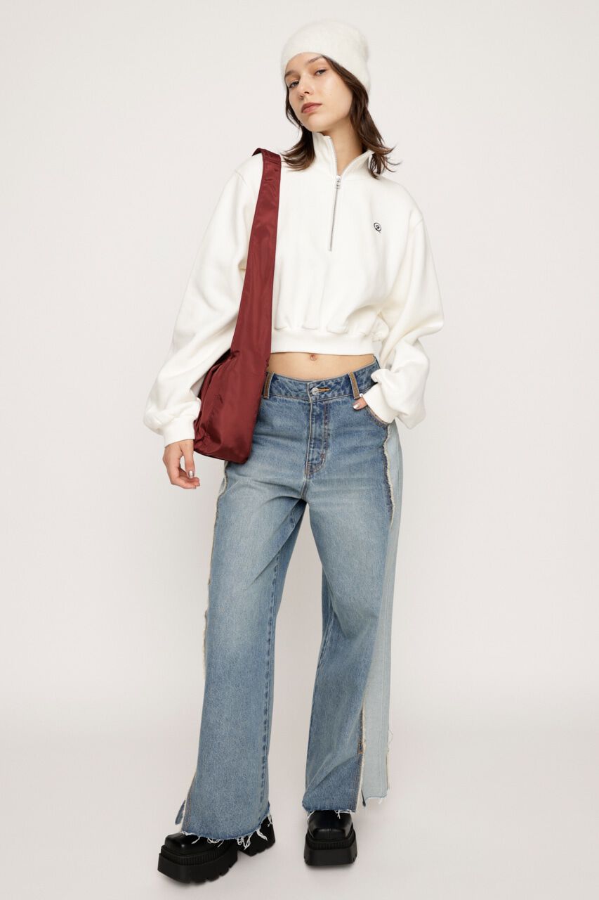 SLY「POINT LOGO CROP スウェット」|Tシャツ・カットソー|