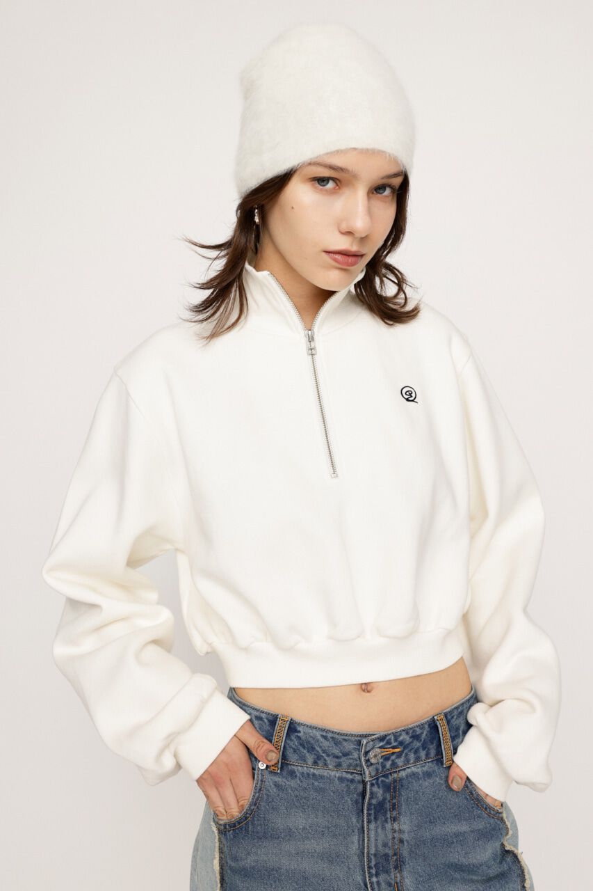 SLY「POINT LOGO CROP スウェット」|Tシャツ・カットソー|