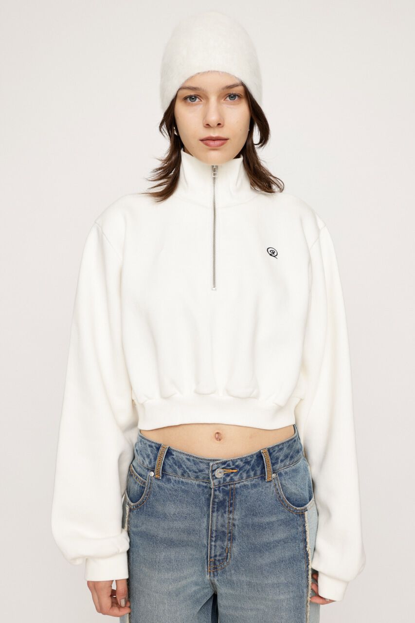 SLY「POINT LOGO CROP スウェット」|Tシャツ・カットソー|