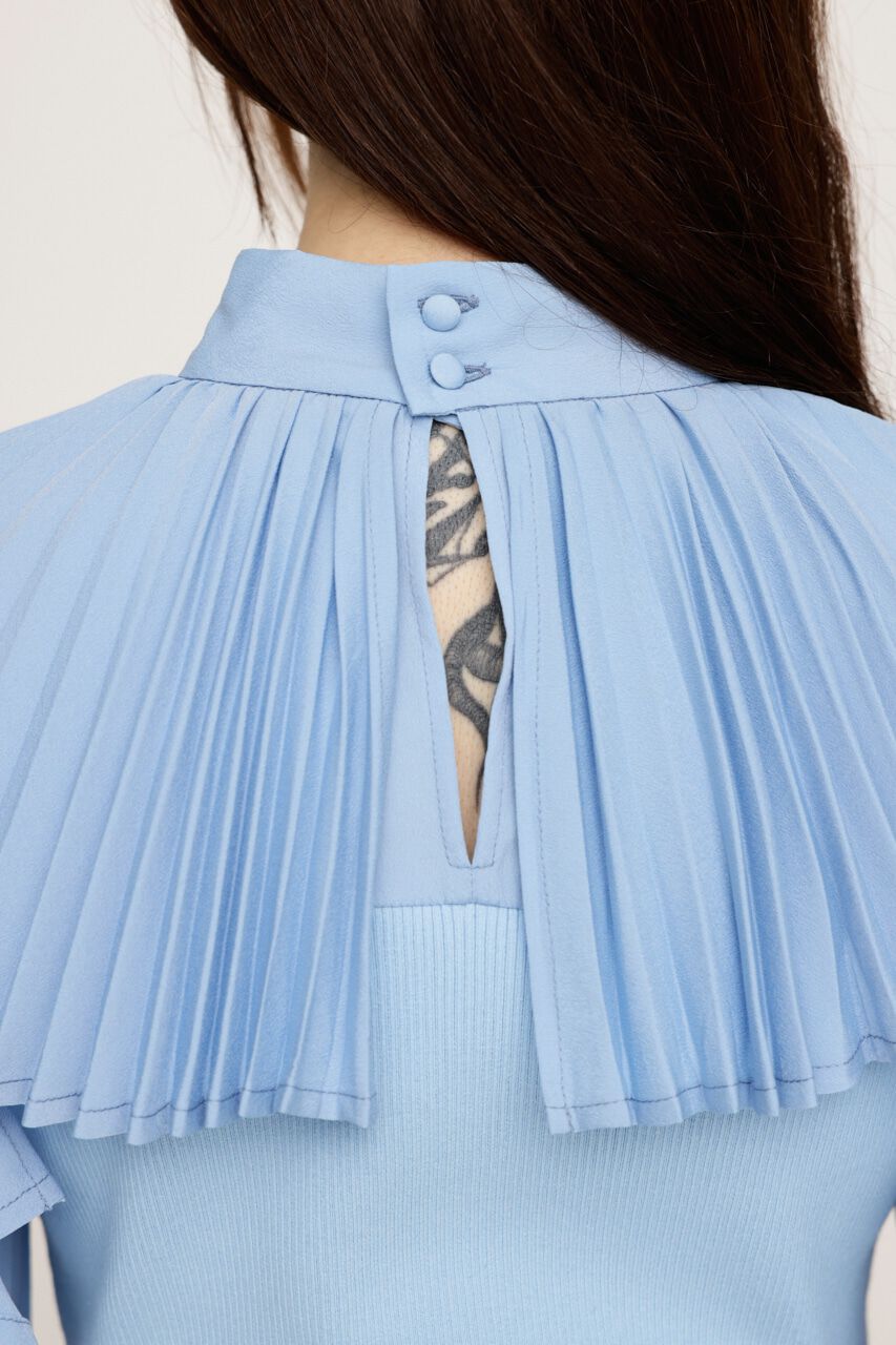 SLY「FRILL SLEEVES DOCKING トップス」|シャツ・ブラウス|