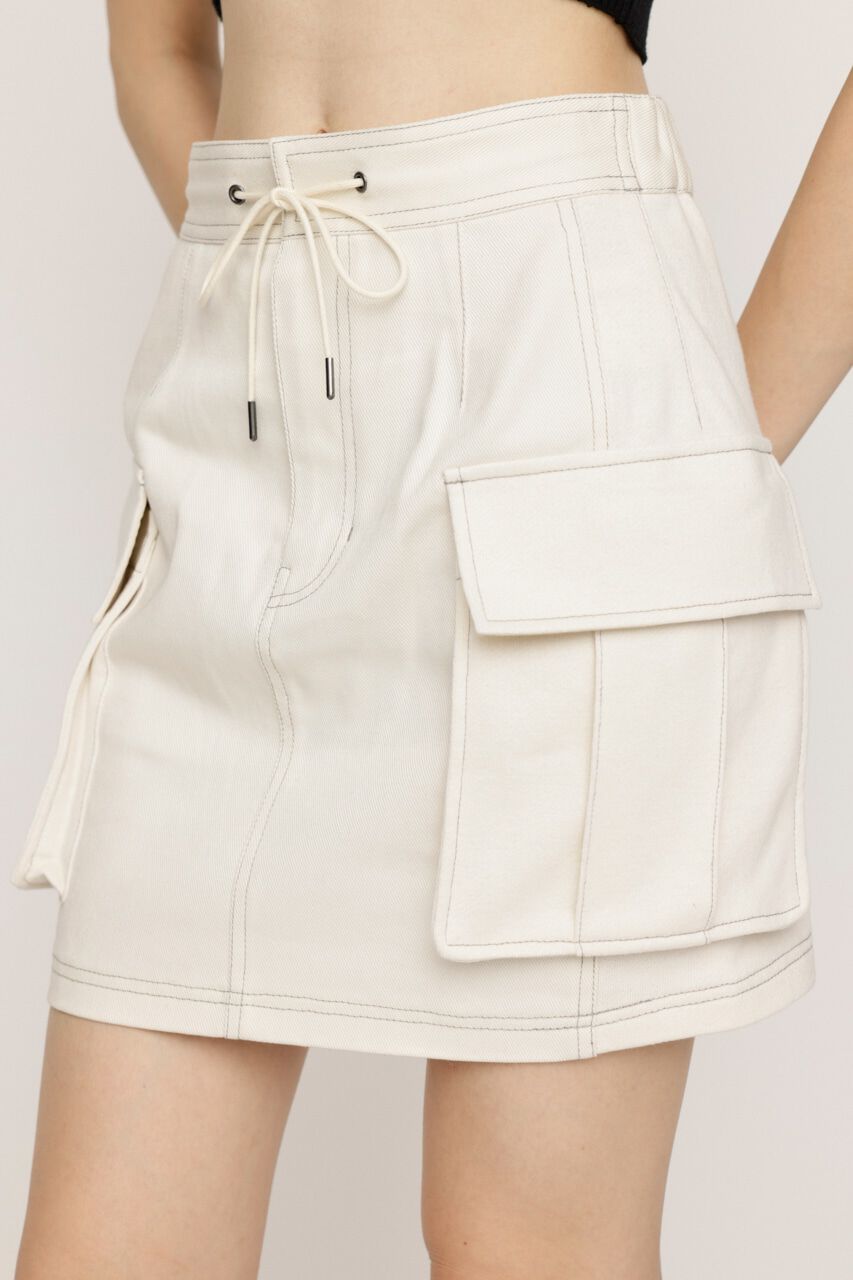 SLY「COMBI CUT ショートスカート」|スカート|