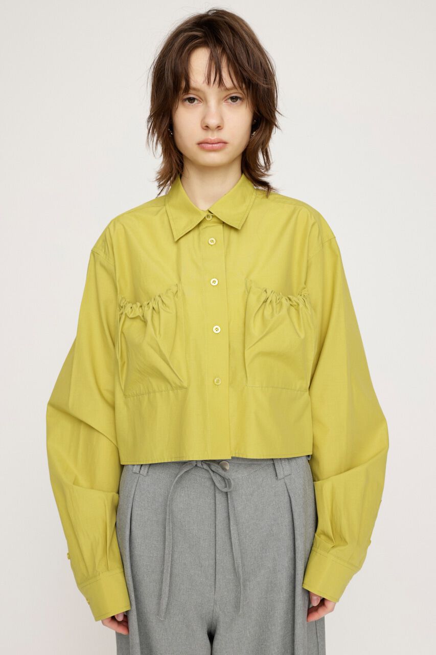 SLY「GATHER POCKET CROPPED シャツ」|シャツ・ブラウス|