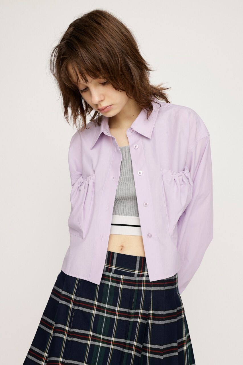 SLY「GATHER POCKET CROPPED シャツ」|シャツ・ブラウス|