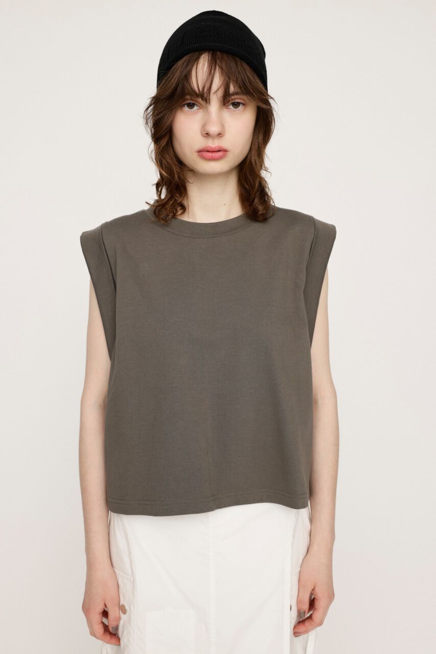 SLY「ROLL UP SLEEVE BOX トップス」|タンクトップ|