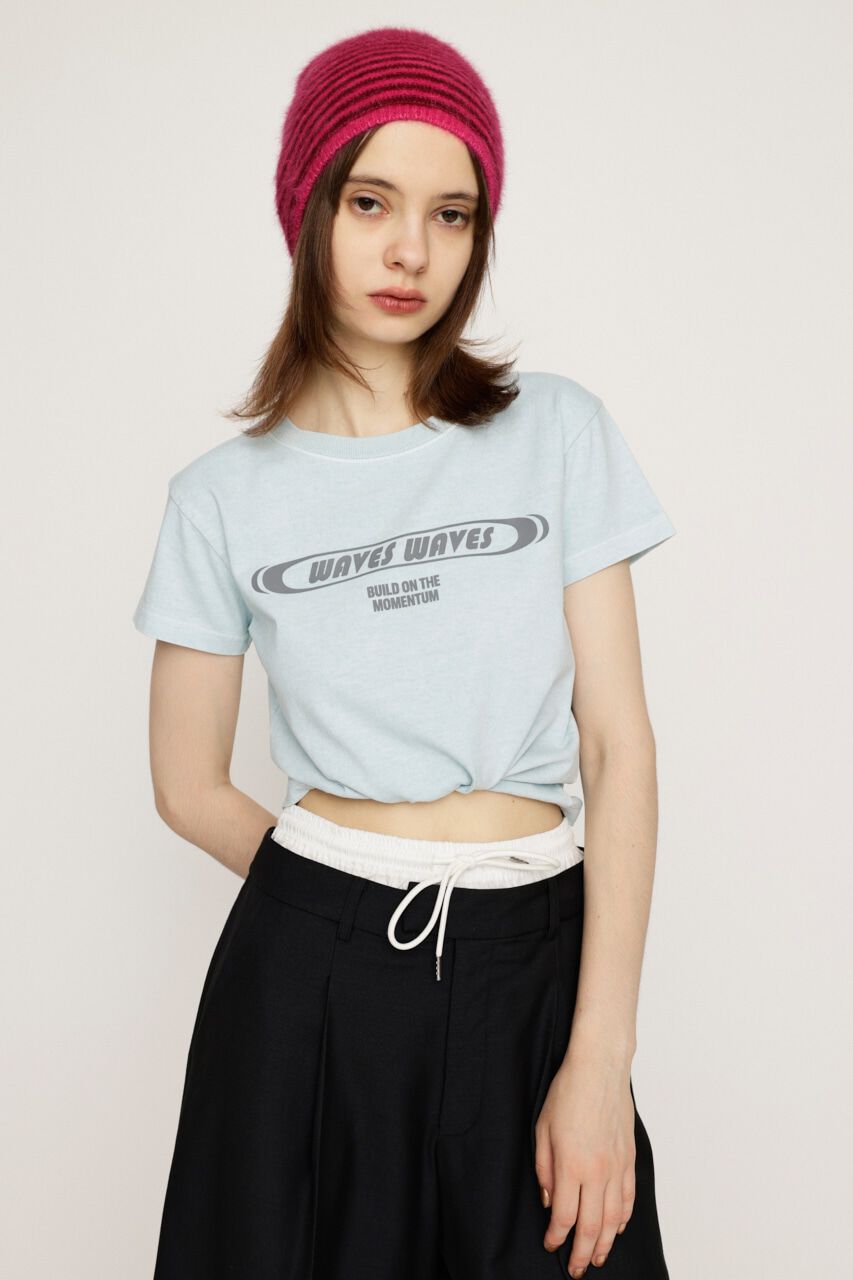 SLY「FRONT PRINT COMPACT Tシャツ」|Tシャツ・カットソー|
