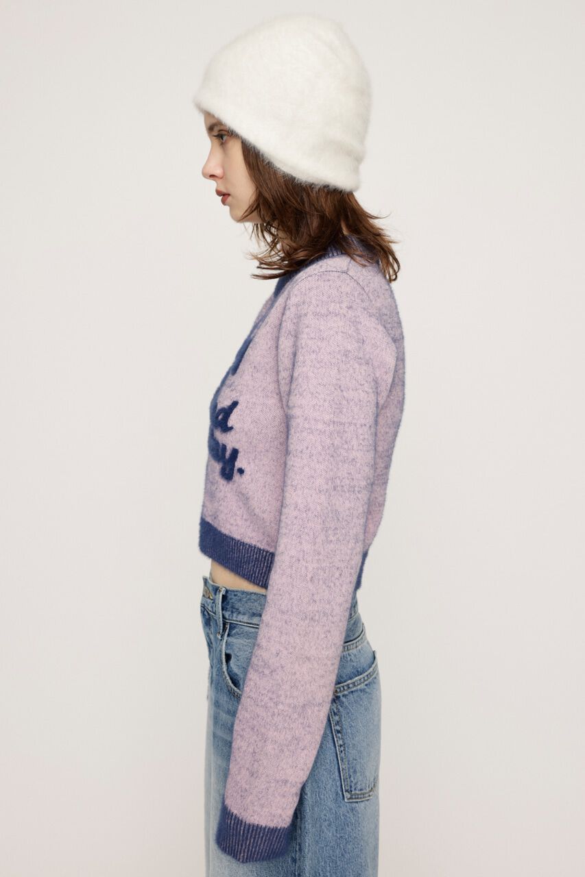 SLY「JQ LOGO MINKY CROP KNIT トップス」|ニット・セーター|