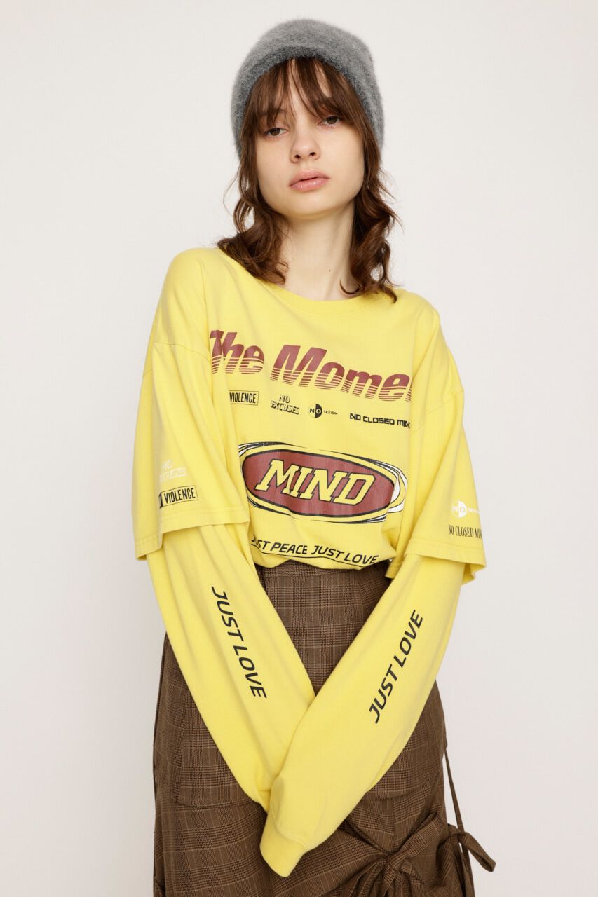 SLY「TM LAYERED C／N トップス」|Tシャツ・カットソー|YEL