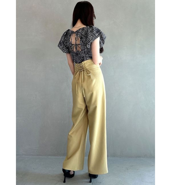 RESEXXY「タックスリーブラッフルブラウス」|シャツ・ブラウス|