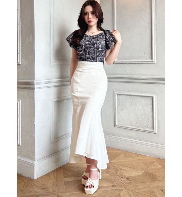 RESEXXY「タックスリーブラッフルブラウス」|シャツ・ブラウス|