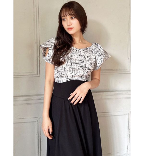 RESEXXY「タックスリーブラッフルブラウス」|シャツ・ブラウス|