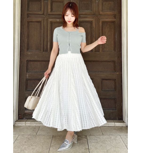 dazzlin「ワンショルレイヤードリブニット」|ニット・セーター|