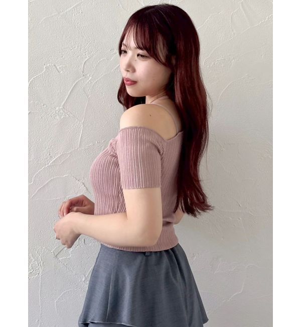 dazzlin「ワンショルレイヤードリブニット」|ニット・セーター|