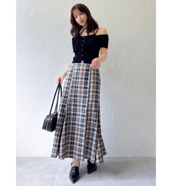 dazzlin「ワンショルレイヤードリブニット」|ニット・セーター|