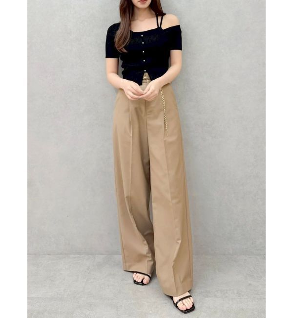 dazzlin「ワンショルレイヤードリブニット」|ニット・セーター|