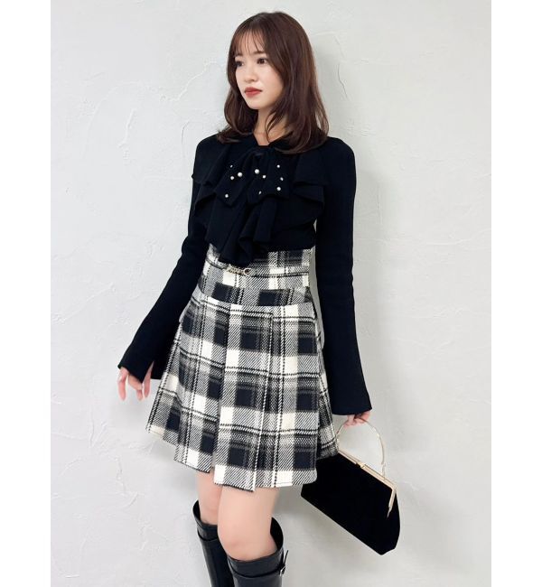 dazzlin「ビットマークフレアミニスカート」|スカート|