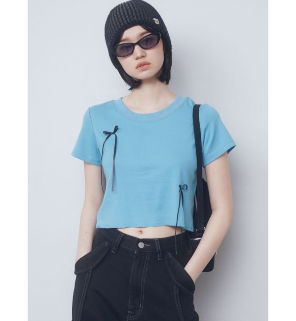 EMODA「ポイントリボンTシャツ」|Tシャツ・カットソー|