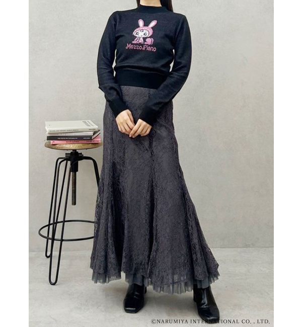 MERCURYDUO「【メゾピアノジュニアコラボ】 ベリエちゃんジャカードニット」|ニット・セーター|