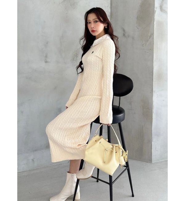 U.S. POLO ASSN.別注 ケーブルニットワンピース（MERCURYDUO）｜ルミネ