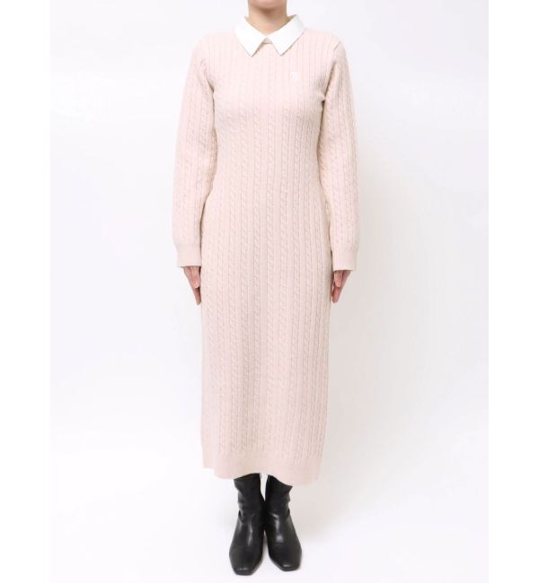 【値下げ可】U.S. POLO ASSN.別注 ケーブルニットワンピース U.S. POLO ASSN.別注 ケーブルニットワンピース（MERCURYDUO）｜ルミネ