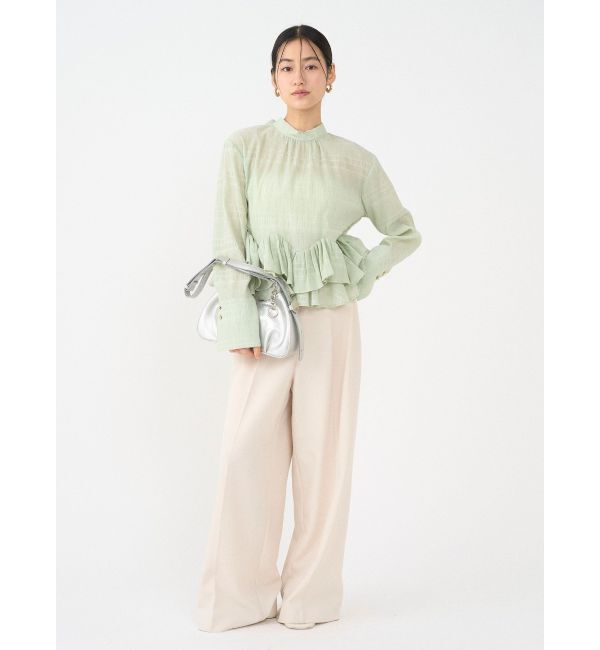 LAGUNAMOON「ボウタイボリュームヘムブラウス」|シャツ・ブラウス|