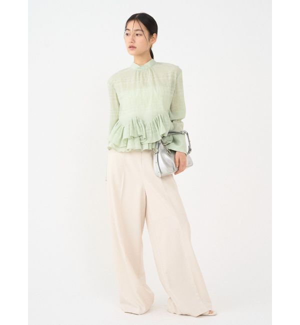 LAGUNAMOON「ボウタイボリュームヘムブラウス」|シャツ・ブラウス|