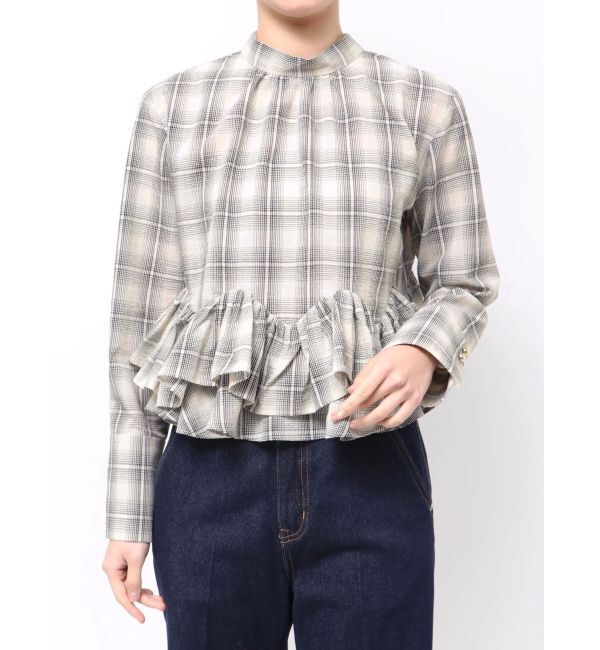 LAGUNAMOON「ボウタイボリュームヘムブラウス」|シャツ・ブラウス|ミックス