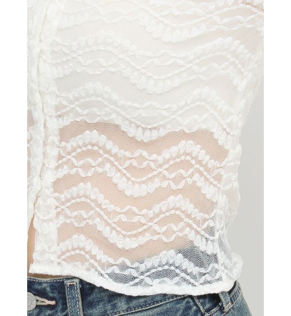 EVRIS「クロップドレーストップス」|Tシャツ・カットソー|