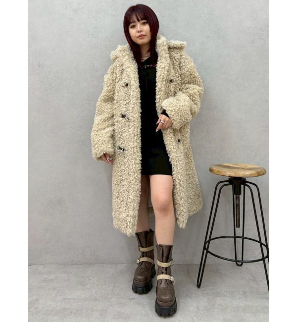 EVRIS「フェイクファーダッフルコート」|ダッフルコート|