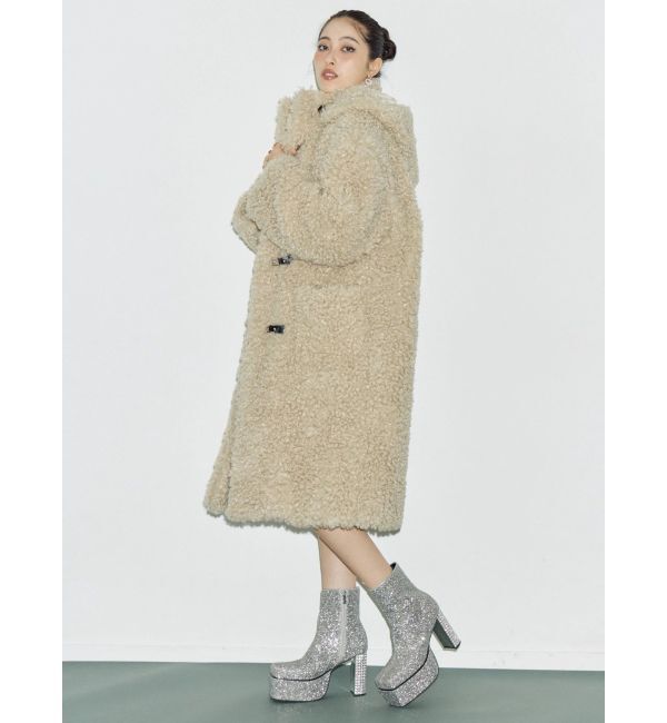 EVRIS「フェイクファーダッフルコート」|ダッフルコート|