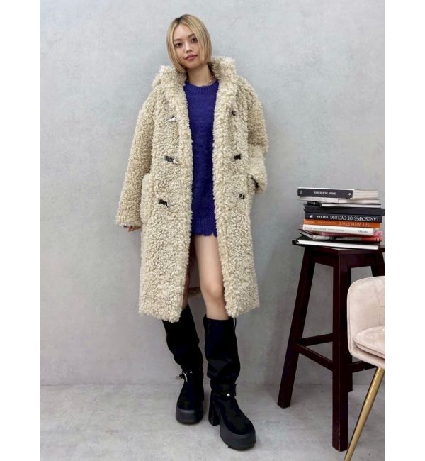 EVRIS「フェイクファーダッフルコート」|ダッフルコート|