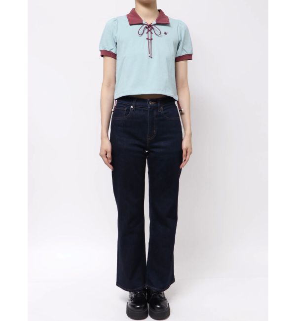 jouetie「レースアップポロトップス」|Tシャツ・カットソー|