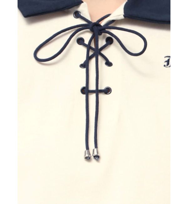 jouetie「レースアップポロトップス」|Tシャツ・カットソー|