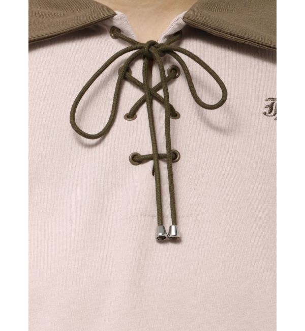 jouetie「レースアップポロトップス」|Tシャツ・カットソー|