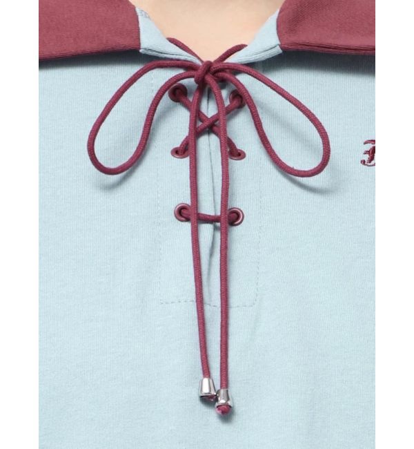 jouetie「レースアップポロトップス」|Tシャツ・カットソー|