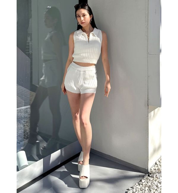 GYDA「ブリーチニットショートパンツ」|その他|