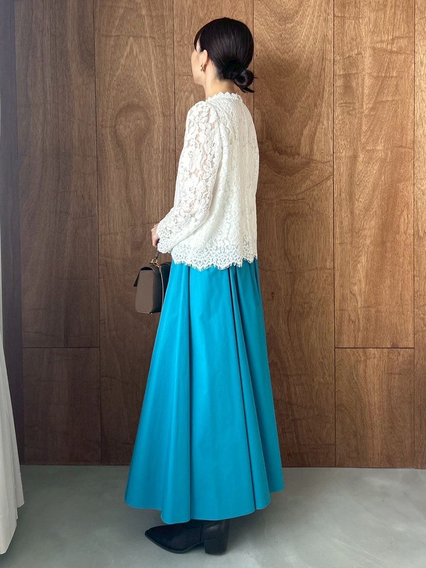 Mila Owen「スタンドカラーレースブラウス」|シャツ・ブラウス|